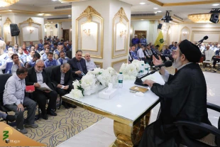 در نشست با مدیران کاروان ها ؛
حجت الاسلام والمسلمین نواب: «تواضع» کلید صعود از نردبان شرافت و انسانیت است 6