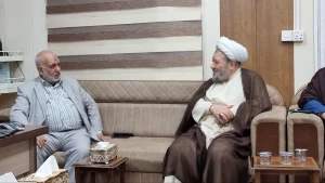 دیدار مسئول دفتر نمایندگی بعثه درعراق با مدیر بین الحرمین کربلا