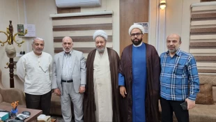 دیدار مسئول دفترنمایندگی بعثه درعراق با مدیر بین الحرمین کربلا 5