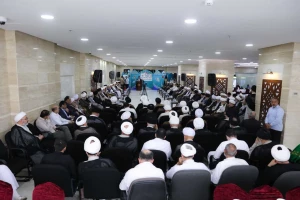 لقاء ممثلي مراجع العظام التقليد برئيس بعثة الحجاج الإيرانيين
