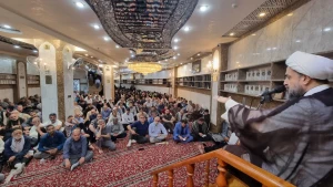مراسم عزاداری زائران ایرانی در سوگ شهادت امام محمدباقر(ع) در کربلا