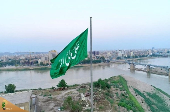 بزرگترین پرچم غدیر کشور فردا در کرمانشاه به اهتزاز در می آید 2