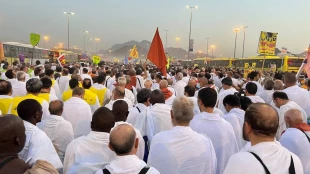حرکت حجاج از مشعر به منا + گزارش تصویری 6