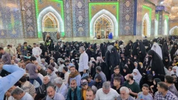 زائران امام حسین(ع) درعید قربان فرازهای دعای کمیل را زمزمه کردند 2