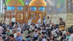 زائران امام حسین(ع) درعید قربان فرازهای دعای کمیل را زمزمه کردند 3