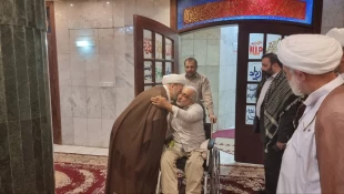 دیدارمسئول دفترنمایندگی بعثه رهبری از کاروان جانبازان اعزامی به عتبات عالیات 3