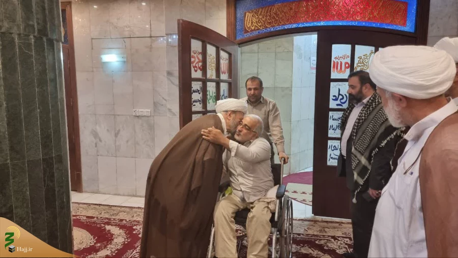 دیدارمسئول دفترنمایندگی بعثه رهبری از کاروان جانبازان اعزامی به عتبات عالیات 3