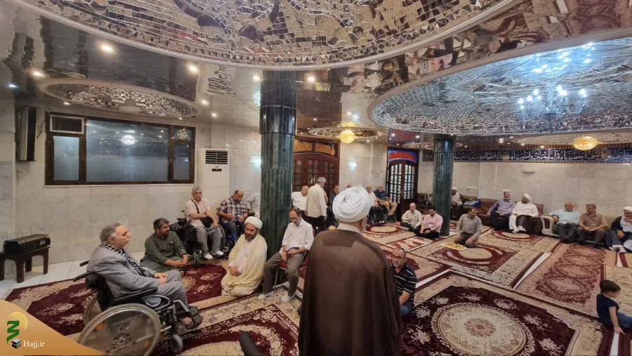 دیدارمسئول دفترنمایندگی بعثه رهبری از کاروان جانبازان اعزامی به عتبات عالیات 7