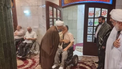 دیدارمسئول دفترنمایندگی بعثه رهبری از کاروان جانبازان اعزامی به عتبات عالیات 5