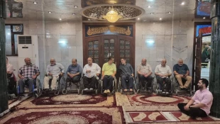 دیدارمسئول دفترنمایندگی بعثه رهبری از کاروان جانبازان اعزامی به عتبات عالیات 6