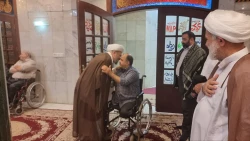 دیدارمسئول دفترنمایندگی بعثه رهبری از کاروان جانبازان اعزامی به عتبات عالیات 9
