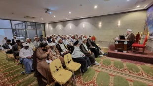 مراسم عقد اخوت درجلسه خادمین فرهنگی بعثه کربلا  3