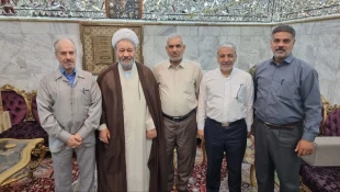 دیدارمسئول دفترنمایندگی بعثه درعراق با تولیت خیمه گاه حسینی  4