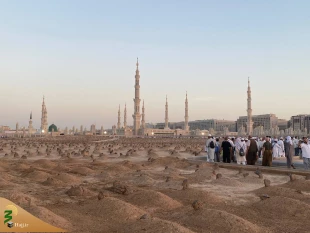 حال و هوای قبرستان بقیع در روز عید غدیر + فیلم 2