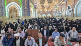 دعای کمیل زائران ایرانی حرم حسینی در شب عیدغدیرخم 3