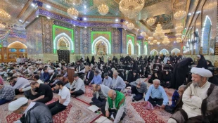 دعای کمیل زائران ایرانی حرم حسینی در شب عیدغدیرخم 4