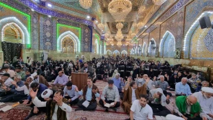 دعای کمیل زائران ایرانی حرم حسینی در شب عیدغدیرخم 6
