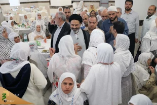 دیدار صمیمی سرپرست حجاج ایرانی با زائران اهل سنت در مکه +گزارش عکس 6