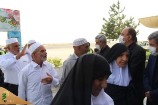 استقبال از حجاج کردستان و همدان به عنوان آخرین گروه زائران ایرانی خانه خدا 3