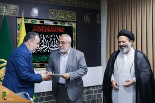 مسئول بعثه مقام معظم رهبری از آزادگان مجموعه حج و زیارت تجلیل کرد 12