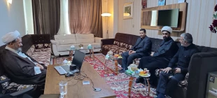 دیدار فرماندار شهر مقدس کربلا با مسئول دفتر نمایندگی بعثه مقام معظم رهبری در عراق