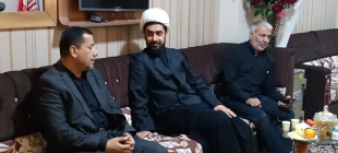 دیدار فرماندار شهر مقدس کربلا با مسئول دفتر نمایندگی بعثه مقام معظم رهبری در عراق