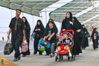 عبور زائران  اربعین حسینی از مرز شلمچه 3