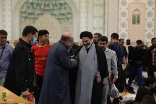 حضورمسئولان حج و زیارت درمحل موسسه فرهنگی شهید حکیم در نجف/ بررسی ارائه خدمات به زائران ایرانی 9