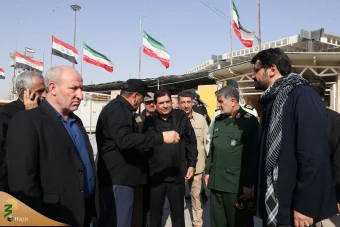 بازدید معاون اول رئیس جمهور از پایانه مرزی مهران 3