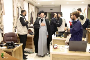 بازدید نماینده ولی فقیه در امور حج و زیارت ازمرکزعملیات بیمه زائران اربعین در کربلا 5