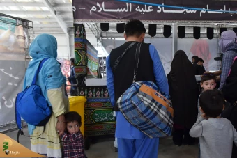 عبور زائران افغانستانی اربعین حسینی از مرز دوغارون 16