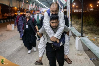 زائران اربعین حسینی در مرز چذابه 16