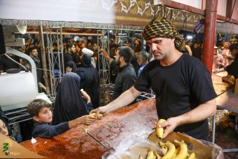 موکب های پذیرایی از زائرین اربعین در شهر سامرا 3