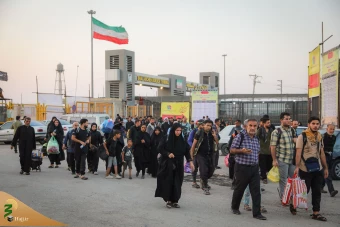 بازگشت زائرین اربعین حسینی از مرز شلمچه  2