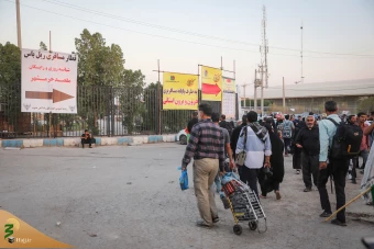 بازگشت زائرین اربعین حسینی از مرز شلمچه  26