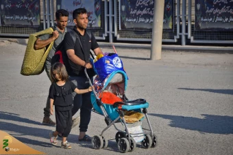 بازگشت زائرین اربعین حسینی از مرز شلمچه  15