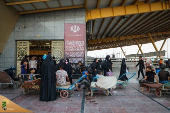 بازگشت زائرین اربعین حسینی از مرز شلمچه  33