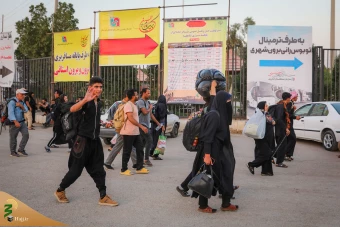 بازگشت زائرین اربعین حسینی از مرز شلمچه  35