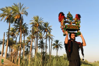 عبور زائران اربعین حسینی از طریق الفرات 14