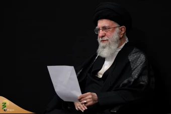 مراسم عزاداری هیات‌های دانشجویی با حضور مقام معظم رهبری 17