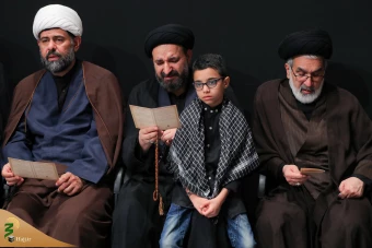 مراسم عزاداری هیات‌های دانشجویی با حضور مقام معظم رهبری 19