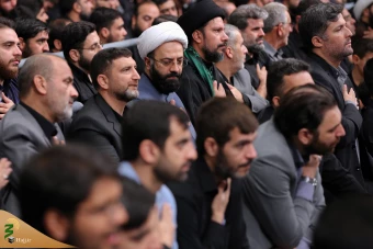 مراسم عزاداری هیات‌های دانشجویی با حضور مقام معظم رهبری 13