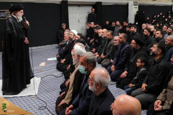 مراسم عزاداری هیات‌های دانشجویی با حضور مقام معظم رهبری 29