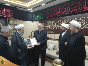 دیدار مسئولین بعثه مقام معظم رهبری در عراق با تولیت عتبه حسینیه در کربلای معلی