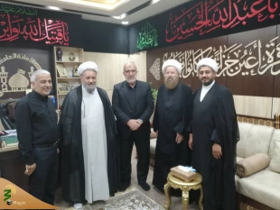 دیدار مسئولین بعثه مقام معظم رهبری در عراق با تولیت عتبه حسینیه در کربلای معلی