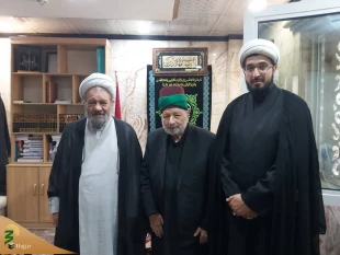 دیدار مسئولین بعثه مقام معظم رهبری در عراق با تولیت عتبه حسینیه در کربلای معلی