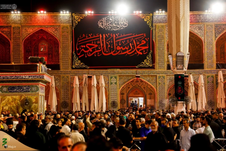 سیاه پوش شدن حرم امیرالمؤمنین(ع) در آستانه رحلت پیامبر اعظم(ص) 6