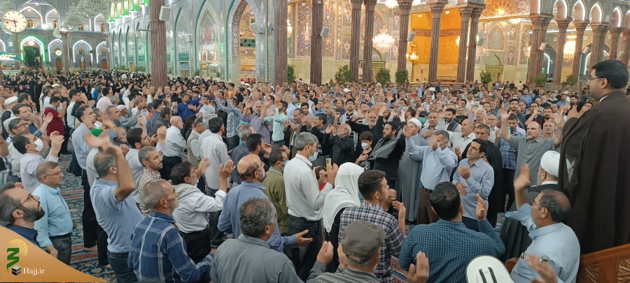 مراسم سخنرانی و عزاداری زائران ایرانی در حرم امام حسین (ع)+گزارش تصویری 2