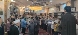عزاداری زائران ایرانی در شب شهادت امام حسن عسگری در سرداب امام علی حرم مطهر حضرت ابوالفضل العباس (ع) 3