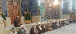 حضور چشمگیرعلما و روحانیون کاروان ها در برنامه بعثه مقام معظم رهبری در حرم امام حسین + تصاویر  2